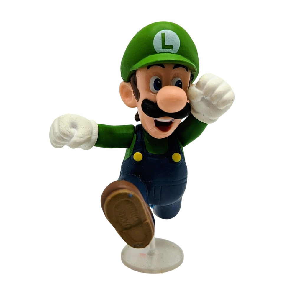 Jakks Pacific Super Mario Bros Running Luigi 2.5 Inch Figure